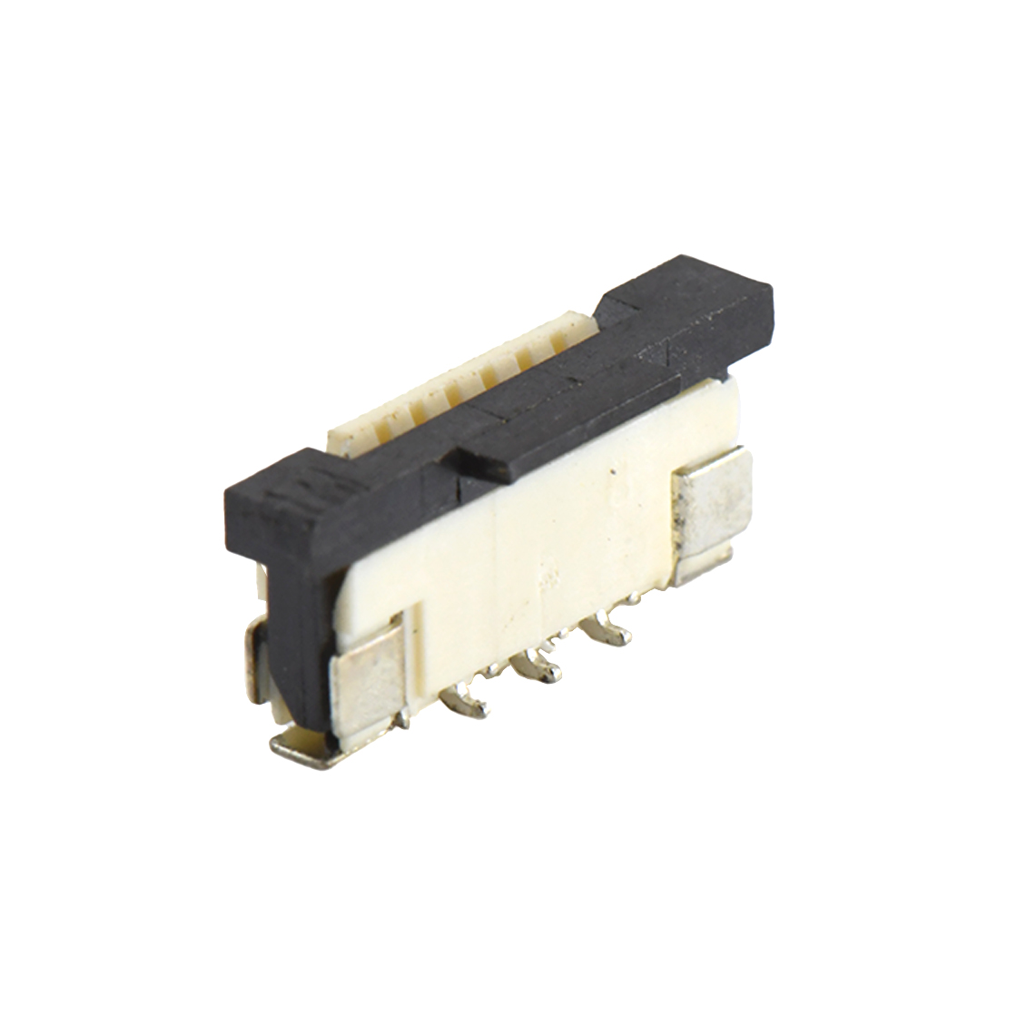 FPC 1.0Pitch-H5.5立贴抽屉式 正脚位 6pin 本色 镀亮锡
